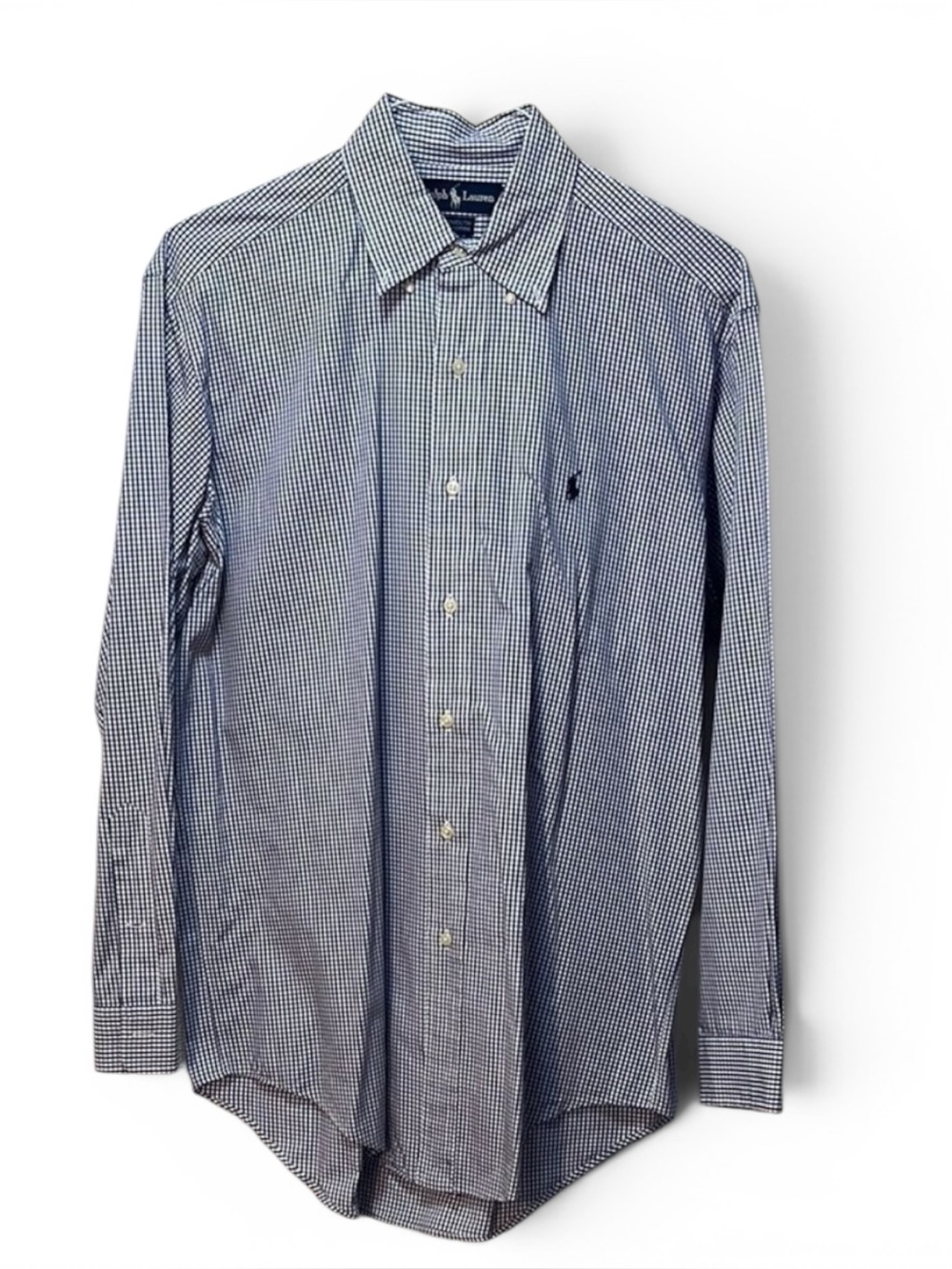 EUC Ralph Lauren Varmouth Men's Blue Checkered Shirt